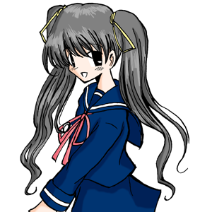 a girl with sailor costume